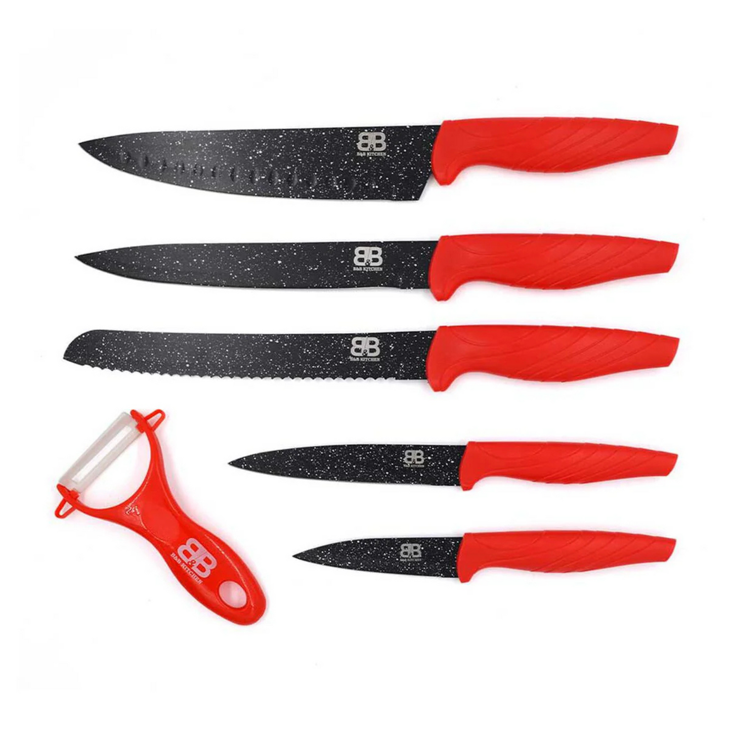 Set 5 Cuchillos de Cocina + pelador B&B Kitchen