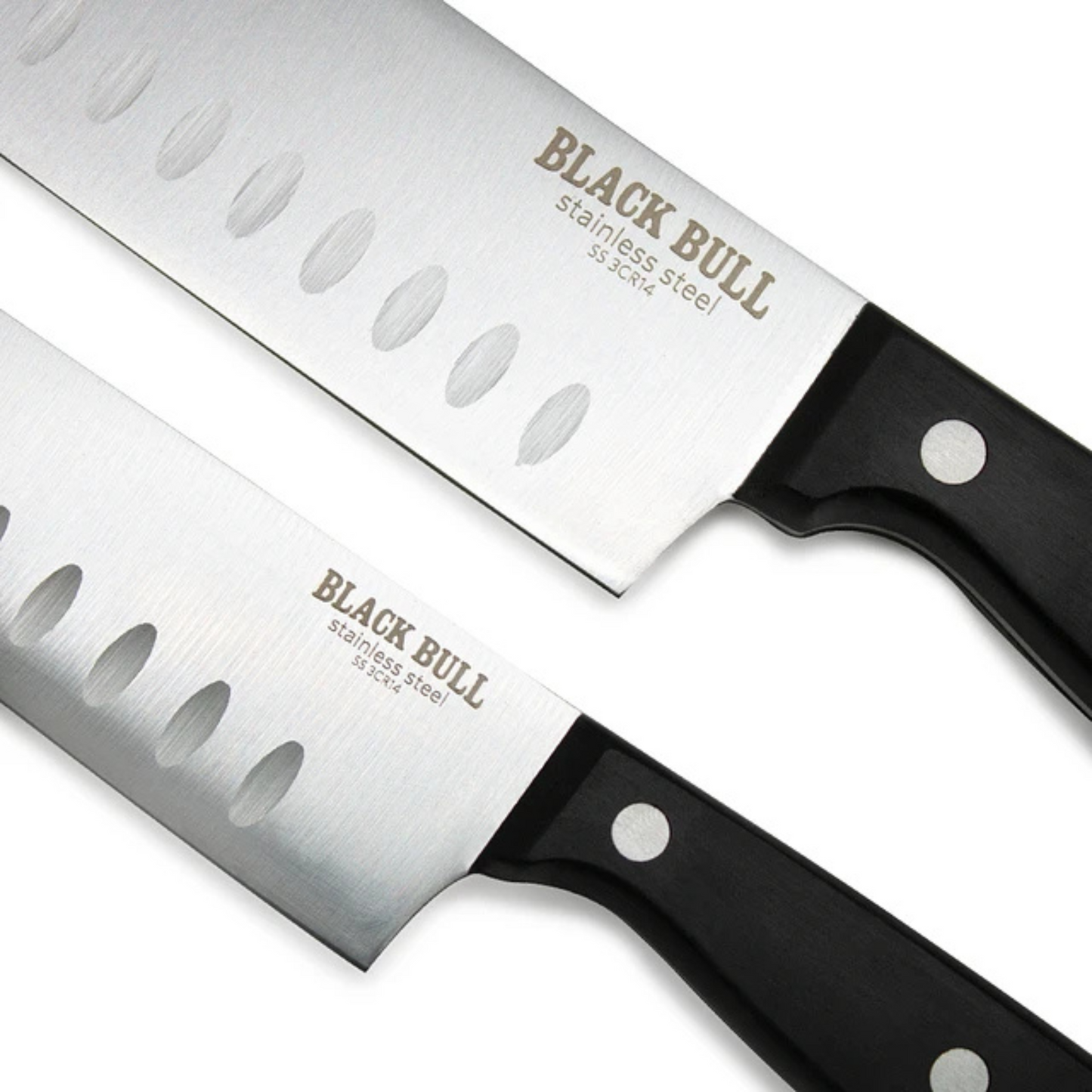 SET 2 CUCHILLOS 7" + 5" SANTOKU BLACKBULL