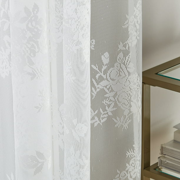 SET DE 2 VISILLOS SIBELLA BY CURTAINWORKS BLANCO 102 CM X 213 CM